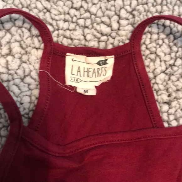 PAC SUN Dark Red/Maroon Crop Top - Picture 3 of 4